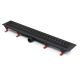 Душевой лоток Veconi Medium Black 450 V450MB с Черной матовой решеткой Душевой лоток Veconi Medium Black 450 V450MB с Черной матовой решеткой