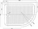 Душевой поддон Cezares Type RH (120х90) акрил (левый) TRAY-A-RH -120/90-550 -15-W-L