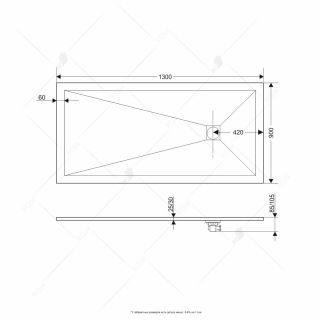 Душевой поддон RGW ST-G 16152913-02 90x130см графит Душевой поддон RGW ST-G 16152913-02 90x130см графит