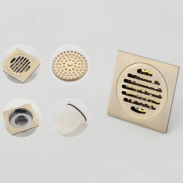 Душевой трап Gappo G81001-4 бронза Душевой трап Gappo G81001-4 бронза