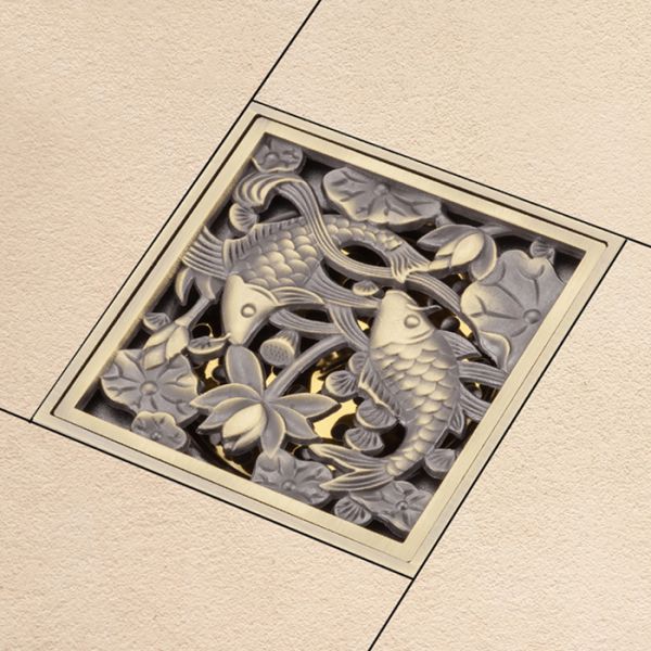 Душевой трап Gappo G81002-4 бронза