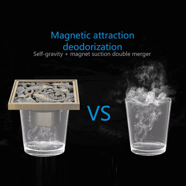 Душевой трап Gappo G81002-4 бронза