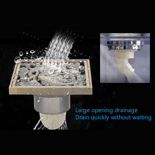 Душевой трап Gappo G81002-4 бронза