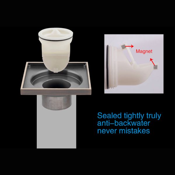 Душевой трап Gappo G81002-4 бронза