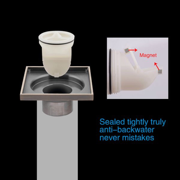 Душевой трап Gappo G81003-4 бронза Душевой трап Gappo G81003-4 бронза