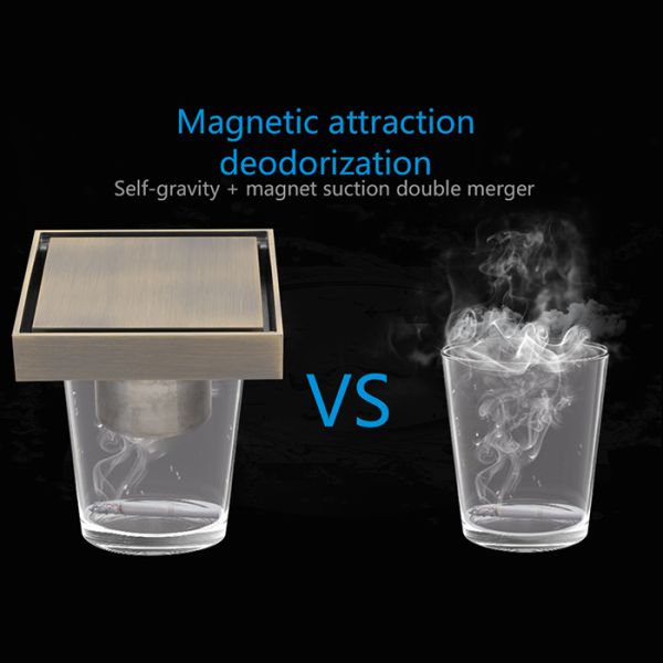 Душевой трап Gappo G81005-4 бронза