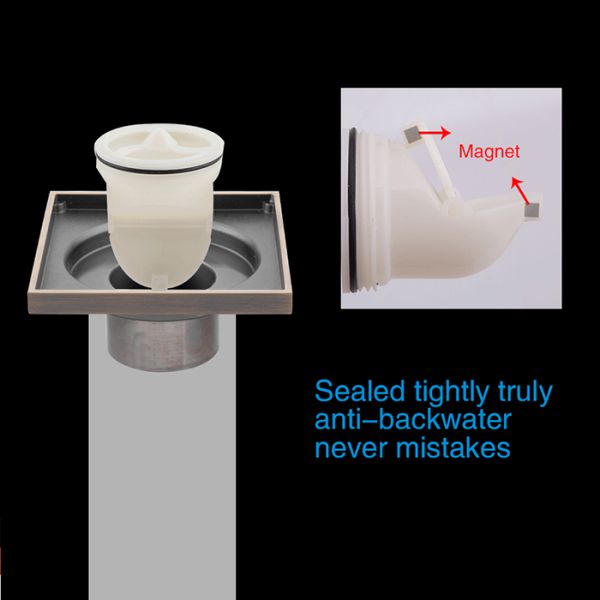 Душевой трап Gappo G81005-4 бронза