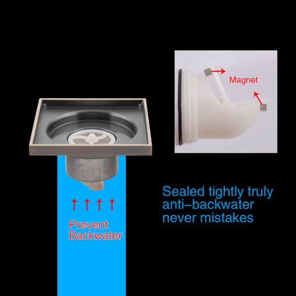 Душевой трап Gappo G81005-4 бронза