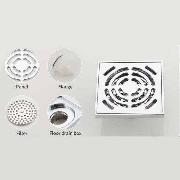 Душевой трап Gappo G81052 хром