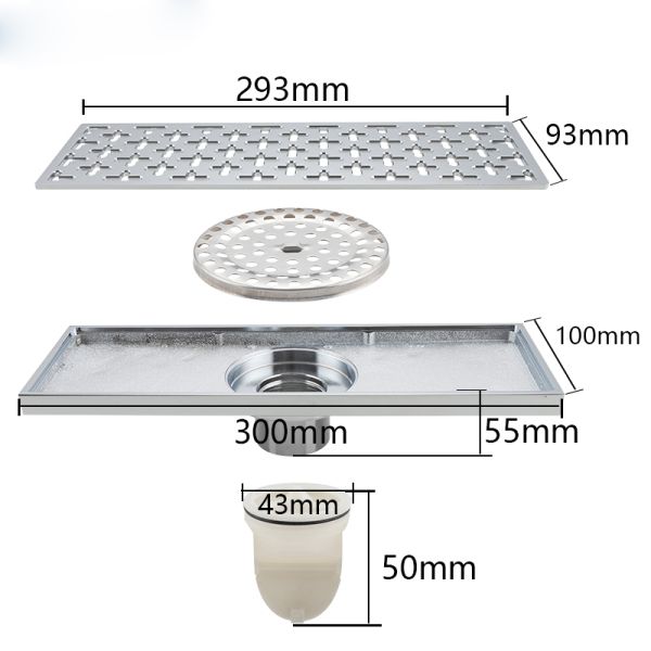 Душевой трап Gappo G83050 хром