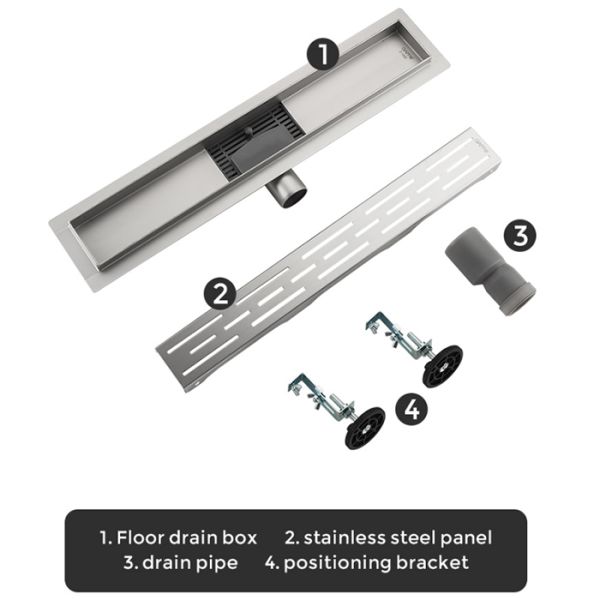 Душевой лоток Gappo G85007-1 50 см сатин