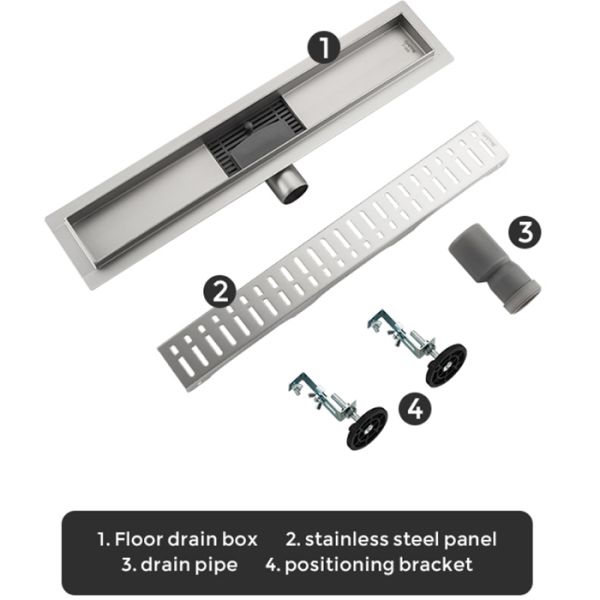 Душевой лоток Gappo G85007-3 50 см сатин