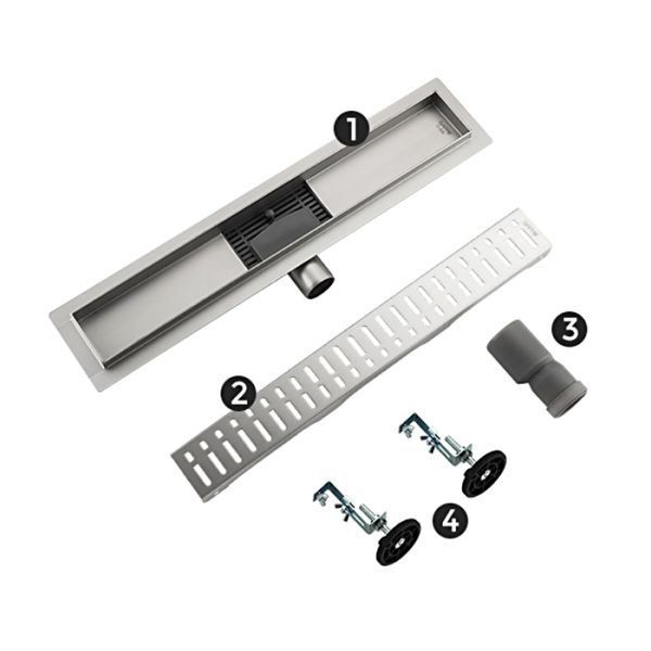 Душевой лоток Gappo G86007-3 60 см сатин