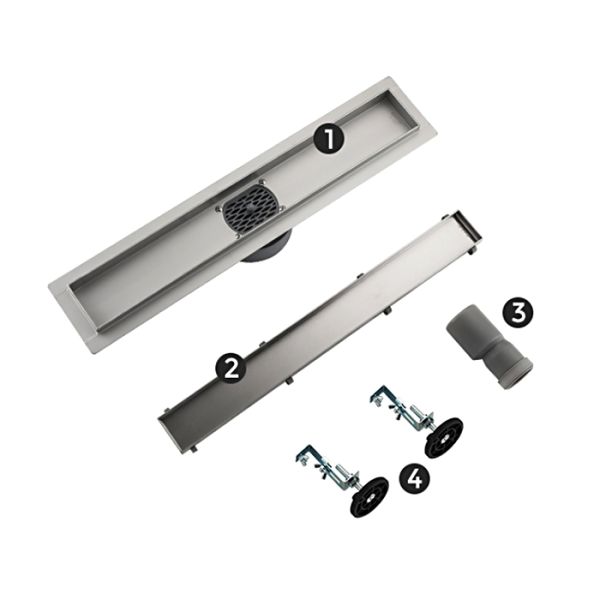 Душевой лоток Gappo G88007-4 80 см сатин