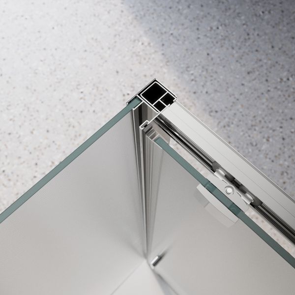 Душевой уголок BelBagno LUCE-AH-1-120/90-P-Cr хром