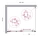 Душевой уголок BelBagno LUCE-AH-1-100/90-C-Cr хром