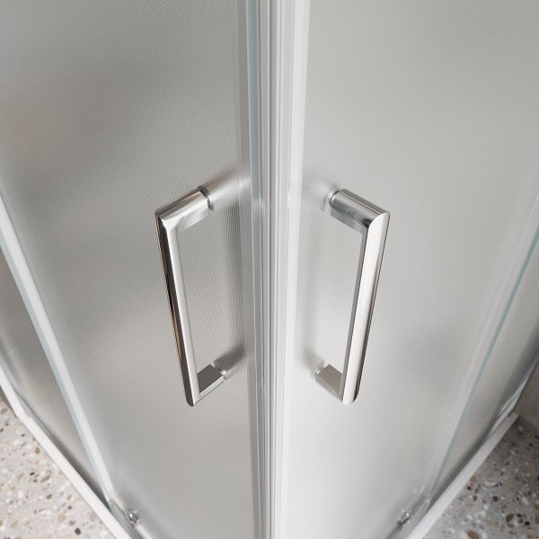 Душевой уголок BelBagno LUCE-AH-2-100/80-P-Cr хром