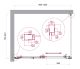Душевой уголок BelBagno LUCE-AH-1-100/80-C-Cr хром