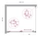 Душевой уголок BelBagno LUCE-AH-1-110/100-C-Cr хром