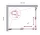 Душевой уголок BelBagno LUCE-AH-2-100/80-P-Cr хром