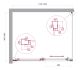 Душевой уголок BelBagno LUCE-AH-1-120/100-C-Cr хром