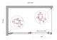 Душевой уголок BelBagno LUCE-AH-1-130/80-C-Cr хром