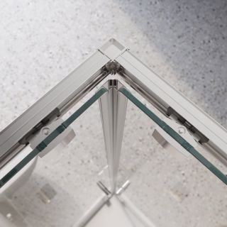 Душевой уголок BELBAGNO LUCE-AH-2-100/80-C-Cr 100х80 см