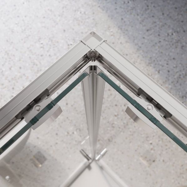 Душевой уголок BELBAGNO LUCE-AH-2-100/80-C-Cr 100х80 см