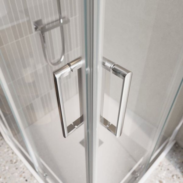 Душевой уголок BELBAGNO LUCE-AH-2-100/80-C-Cr 100х80 см