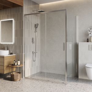 Душевой уголок BelBagno  LUCE-AH-1-140/100-C-Cr хром
