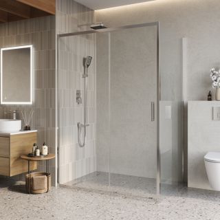 Душевой уголок BelBagno  LUCE-AH-1-140/100-C-Cr хром