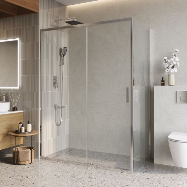 Душевой уголок BelBagno LUCE-AH-1-150/80-C-Cr хром