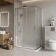 Душевой уголок BelBagno LUCE-AH-21-105/80-C-Cr хром