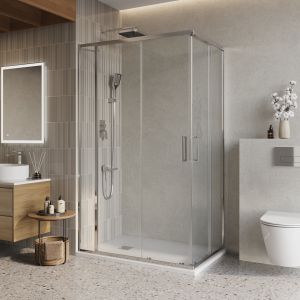 Душевой уголок BelBagno LUCE-AH-21-110/80-C-Cr хром