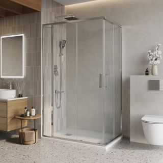 Душевой уголок BelBagno LUCE-AH-21-125/80-C-Cr хром Душевой уголок BelBagno LUCE-AH-21-125/80-C-Cr хром