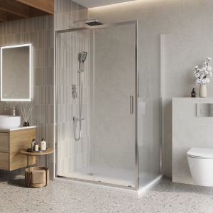 Душевой уголок BelBagno LUCE-AH-1-120/90-C-Cr хром