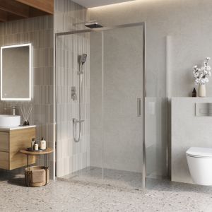 Душевой уголок BelBagno LUCE-AH-1-130/90-C-Cr хром