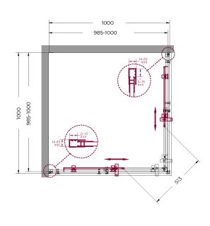 Душевой уголок BelBagno MARINO-A-2-100-C-NERO черный Душевой уголок BelBagno MARINO-A-2-100-C-NERO черный