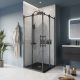 Душевой уголок BelBagno MARINO-A-2-100-C-NERO черный Душевой уголок BelBagno MARINO-A-2-100-C-NERO черный