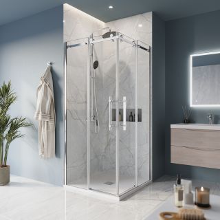 Душевой уголок BelBagno MARINO-A-2-90-C-CR хром Душевой уголок BelBagno MARINO-A-2-90-C-CR хром