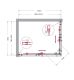 Душевой уголок BelBagno MARINO-AH-2-100/80-C-CR хром Душевой уголок BelBagno MARINO-AH-2-100/80-C-CR хром