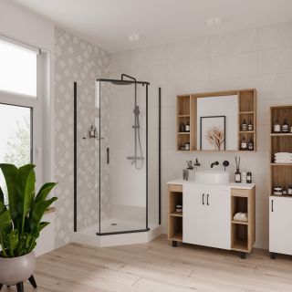 Душевой уголок Niagara Nova NG- 6805-08 BLACK 90x90 см