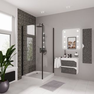 Душевой уголок Niagara Nova NG-6803-08 BLACK 90x90 см