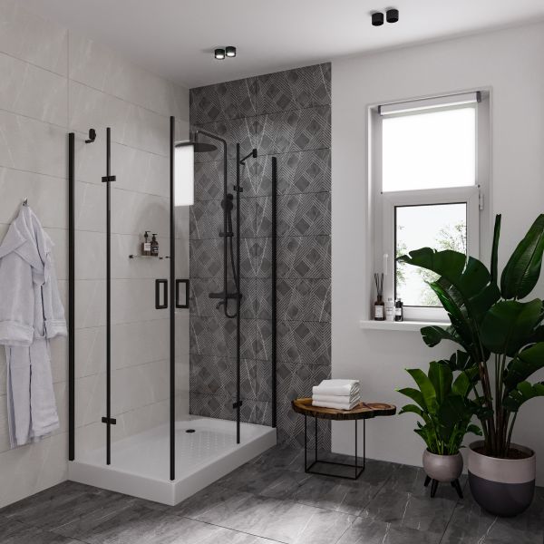 Душевой уголок Niagara Nova NG-6818-08 BLACK 120x90 см