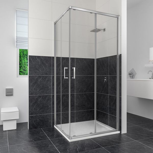 Душевой уголок RGW Classic CL-34 90х90, профиль хром