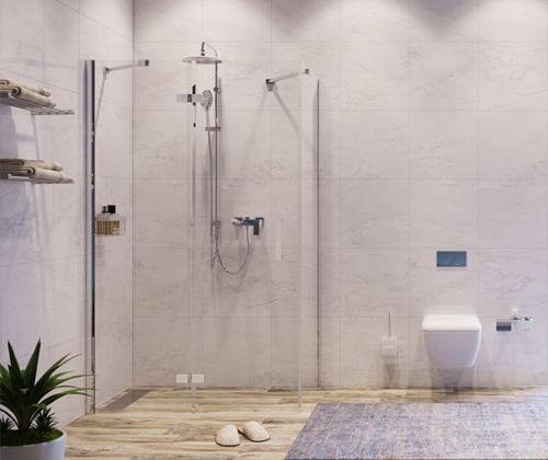 Душевой уголок Wasserkraft Aller 10H07LWHITE 120x90 левый