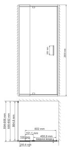 Душевой уголок Wasserkraft Berkel 48P28 80x90 см
