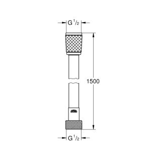 Душевой шланг GROHE Relexaflex 45973001 1500 мм хром