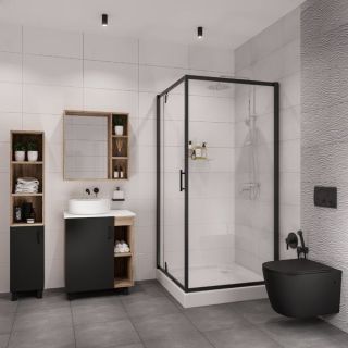 Душевой уголок Niagara Nova NG- 6802-08 BLACK 100x100см