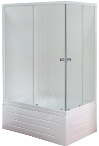 Душевой уголок Royal Bath BP 100x80см левый белый RB8100BP-C-L